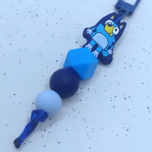 Blue Dog and Orange Dog Bag Swag Keychain