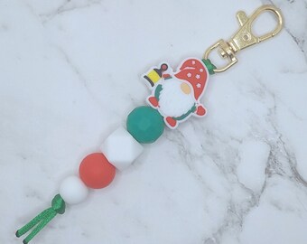 ゴンク/ランタン付きノームのクリスマスキーチェーン