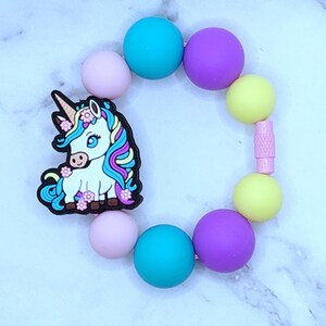 Flower Unicorn Cup Charm