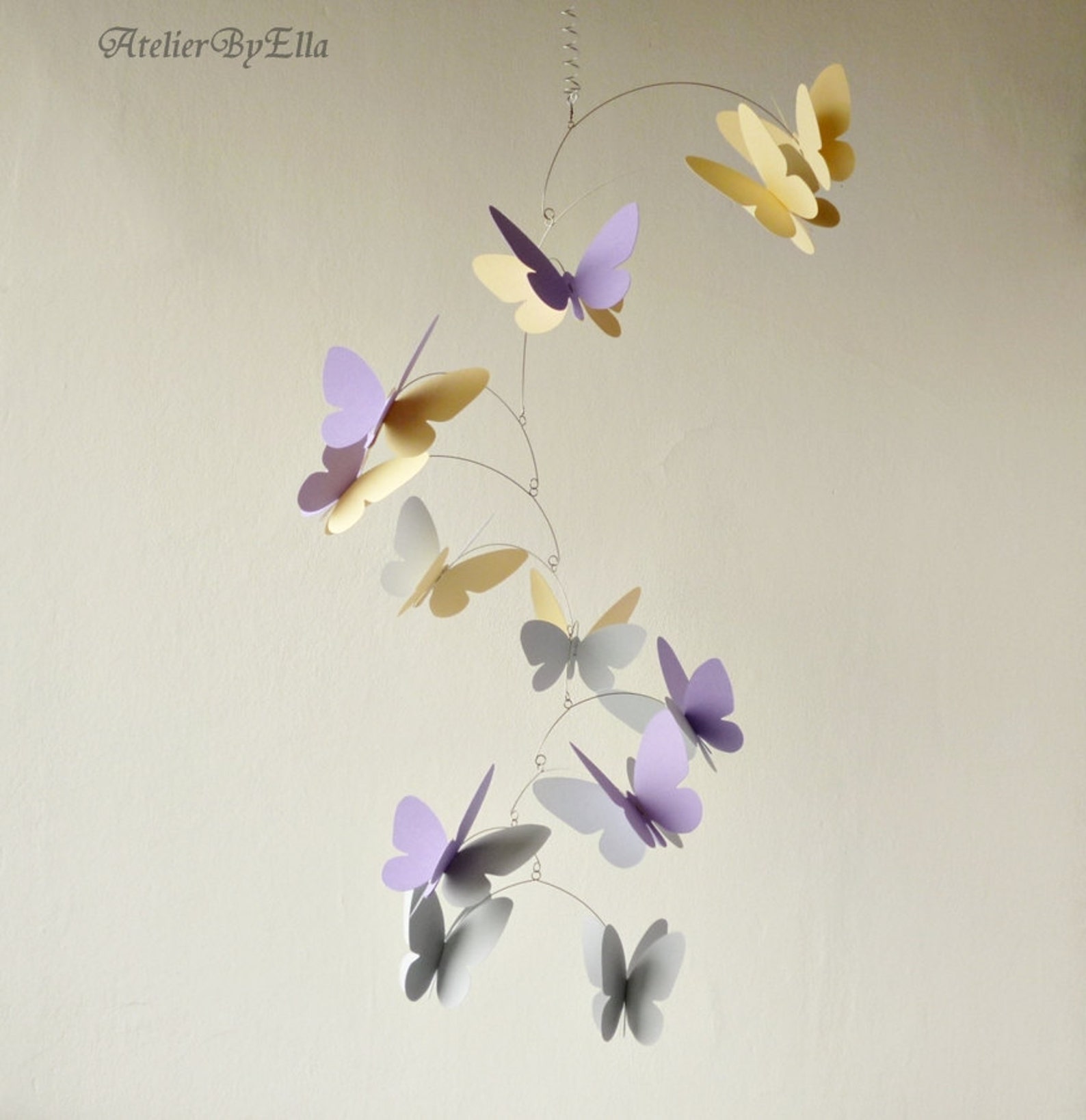 3D Butterfly Mobile mobile Nursery decor Hanging Etsy