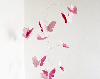 3D Butterfly Mobile, Hanging mobile, Kinetic mobile, Room decor, Nursery