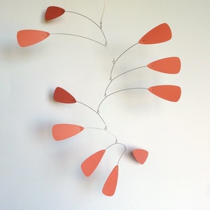 Coral kinetic mobile, Hand painted Hanging mobile, for home, decor with movement