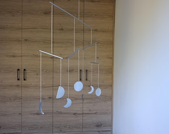 Mobile phases de lune, mobiles de plafond, décoration céleste