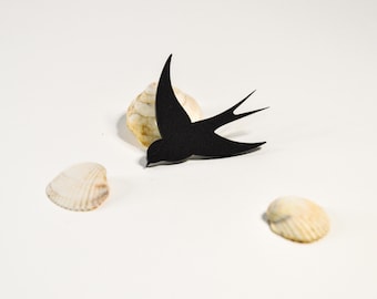 Broche Hirondelle Noire