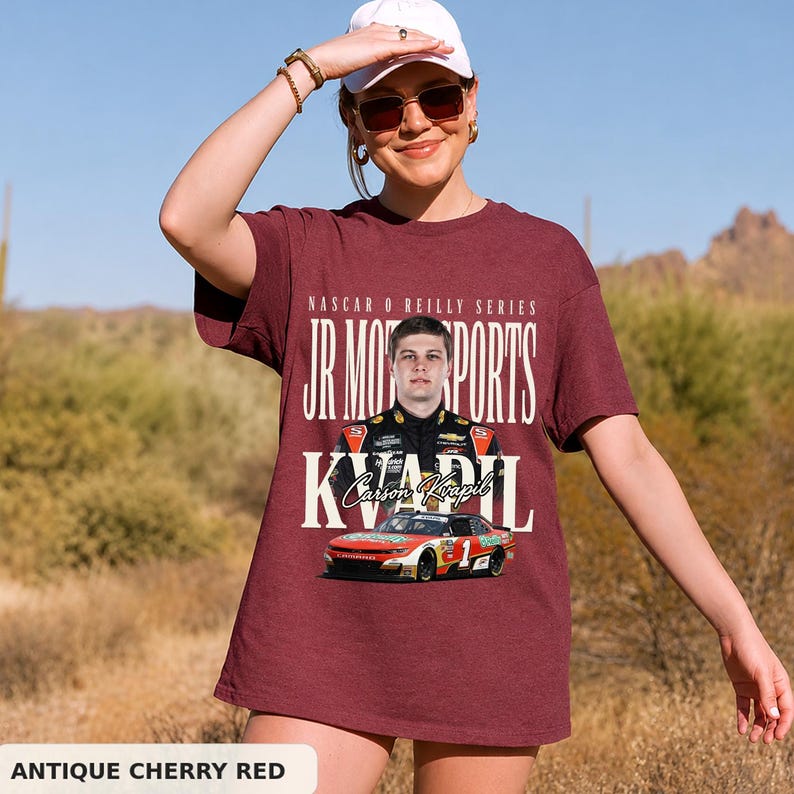 O'reilly Javascript Drivers Carson Kvapil NASCAR O'reilly Series Gildan Shirt, Retro Racing ...