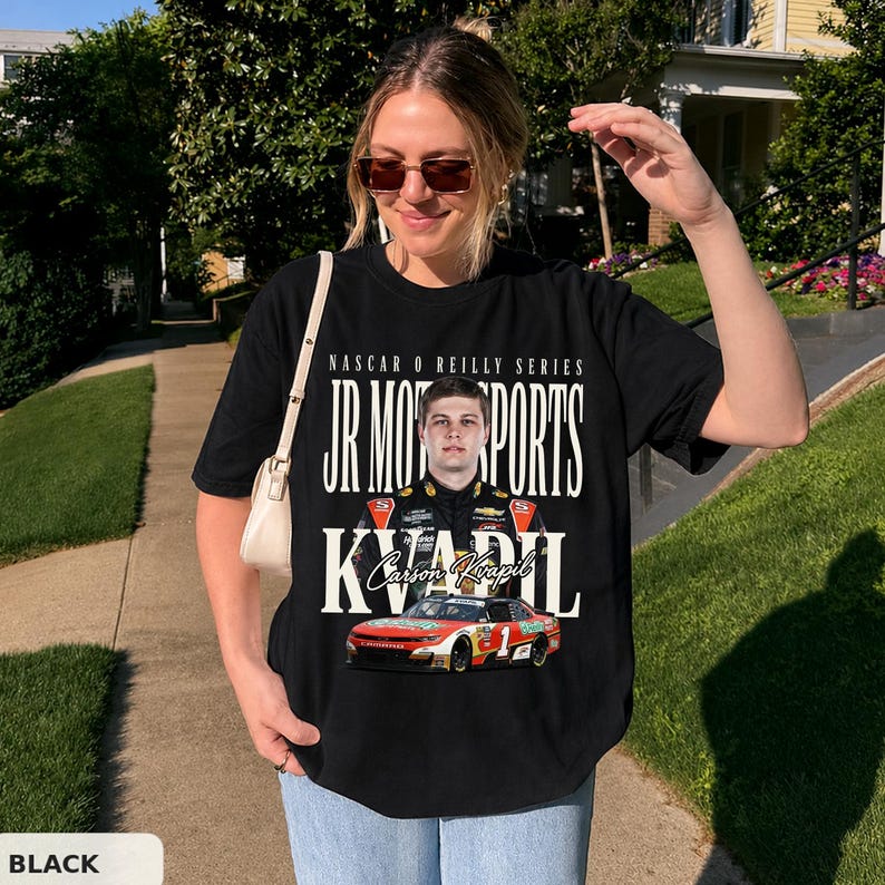 O'reilly Javascript Drivers Carson Kvapil NASCAR O'reilly Series Gildan Shirt, Retro Racing ...