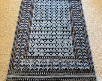 Handwoven Agra Wool Rug | Tree of Life Design | 125 × 77 cm