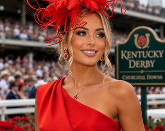 Kapelusz-fascynator z piór – elegancki królewski ascot i ozdoba ślubna