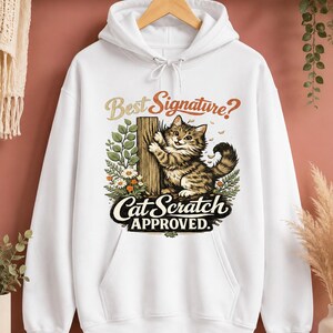 Funny Cat PNG, Cat Lover png, Best Signature Cat Scratch Approved, Cat Mom Sublimation Design, Instant Download, 300 DPI png
