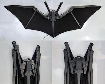 V2.6 Mechanical Wings - 8.5' Metal Bat Wings - Batman Beyond Arkham Knight Variant