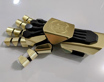 Cyber Armour Glove - Polished Brass Variant