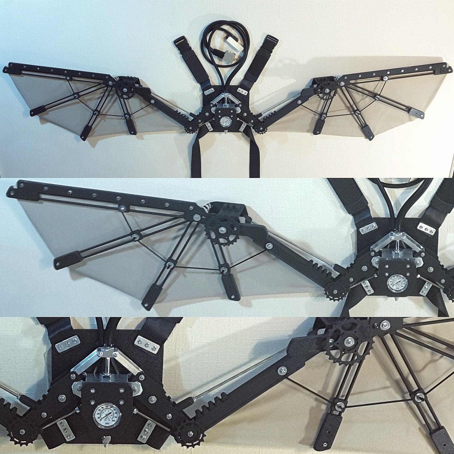 Deluxe Steampunk Wings - Open 6 Feet Wide