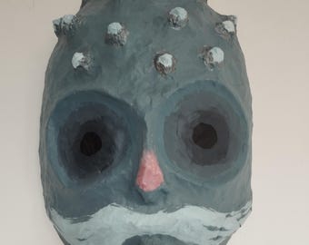Wind man paper mache mask