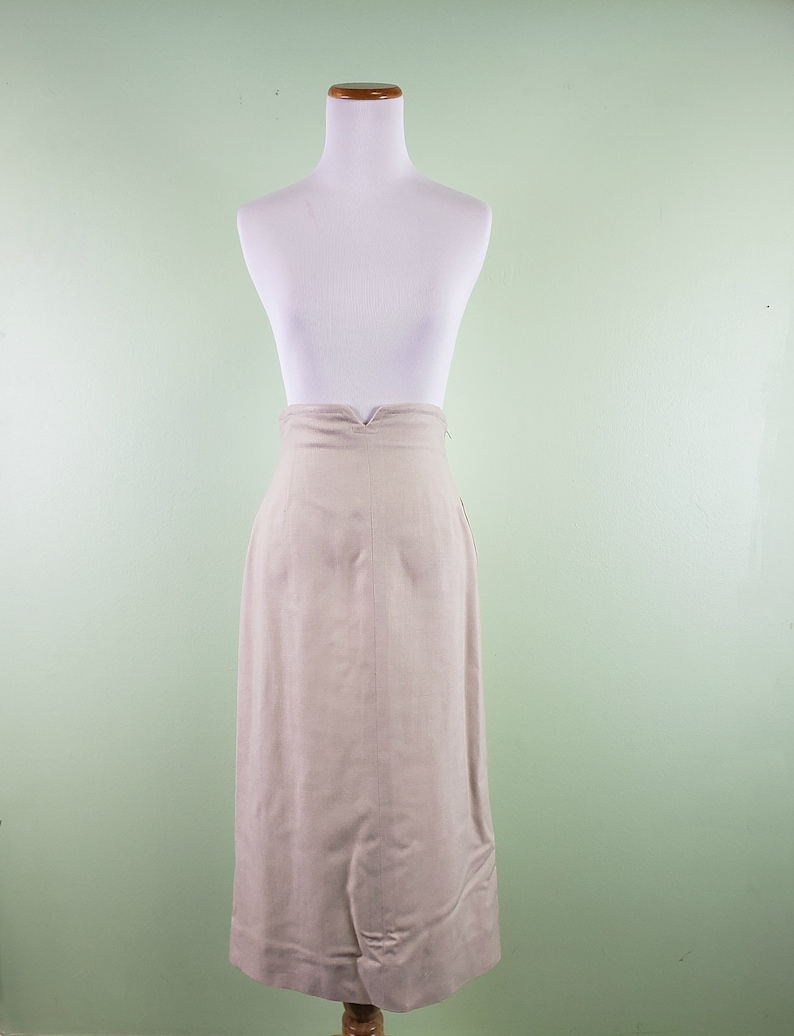 26 Waist 1950s Bonwit Teller 2 Piece Suit Vintage 50s Skirt and Jacket Set