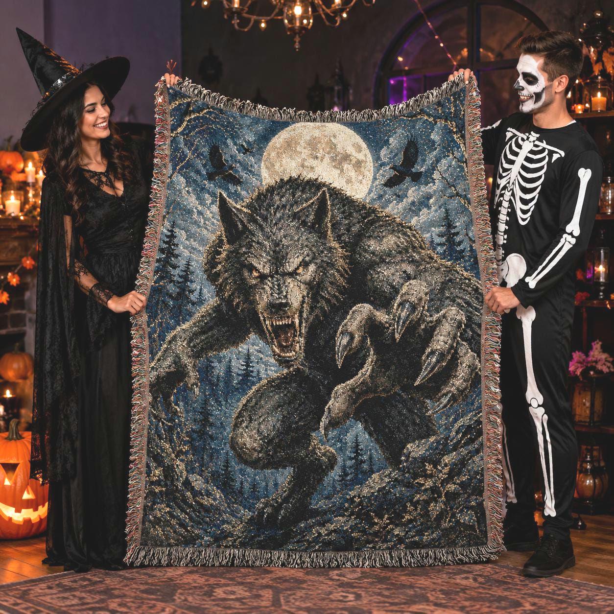 Vintage Wolf Blanket - Etsy
