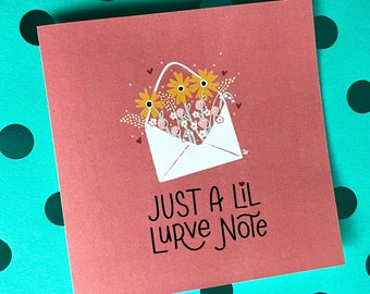 lil Lurve Note | Blank Card