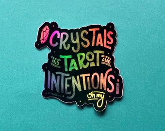 Crystals Tarot Intentions | Sticker