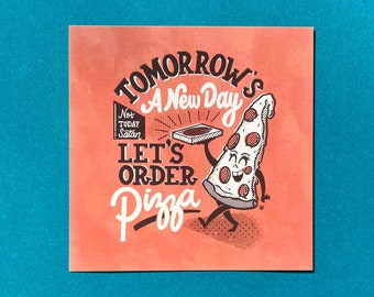 Let's Order Pizza | Wall Art | Mini-Print