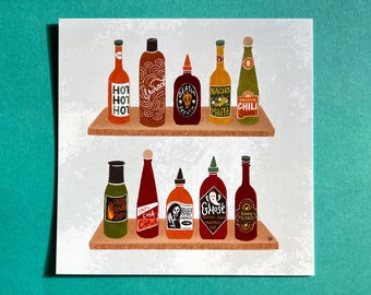 Hot Sauce | Wall Art | Mini-Print