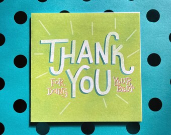 Thank You / Encouragement | Blank Card