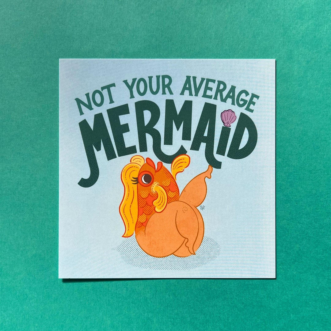 Reverse Mermaid | Wall Art | Mini-print - Etsy