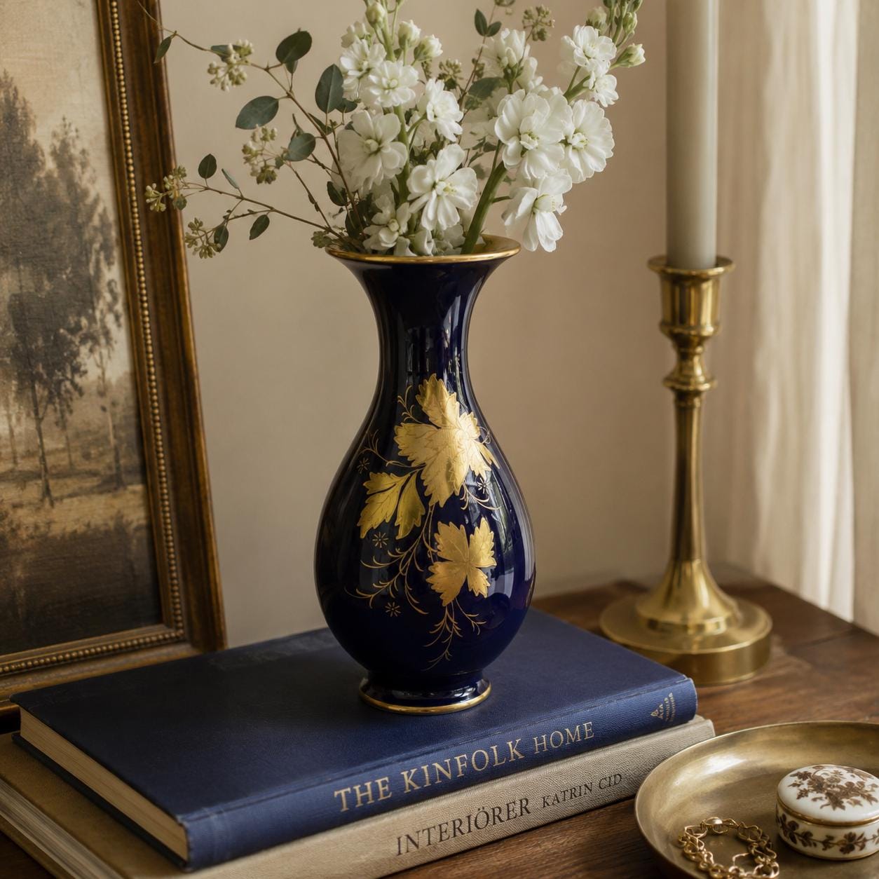 美麗 KPMベルリン コンポート ブロンズフット ファビュラス 美しい黄色 金彩 Kpm Porcelain - Etsy
