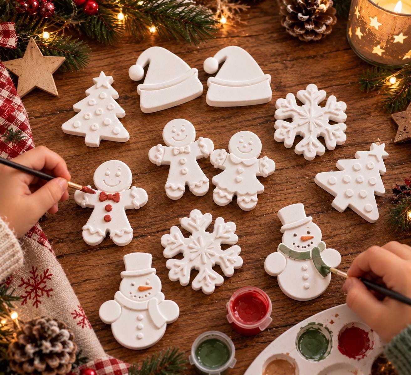 Weihnachtsfiguren aus gips