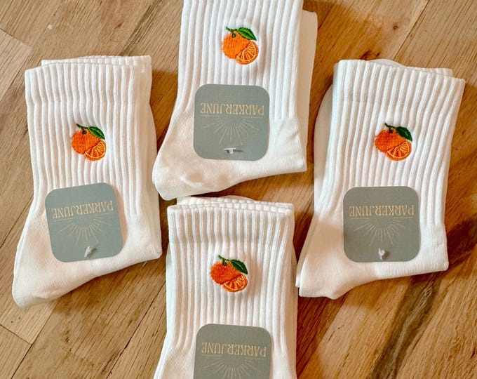 Custom Embroidered Adult Quarter Crew Socks