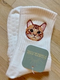 Custom Pet Portrait Adult Crew Grippy Socks for Pilates, Yoga, Barre Fitness
