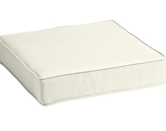 Custom Box Cushion Cover with Piping