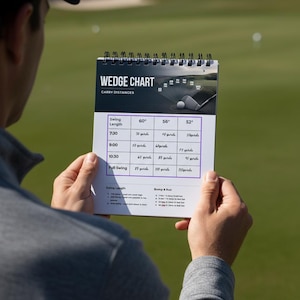 Golf Wedge Distance Chart | Wedge Yardage Chart | Printable Golf Yardage Tracker | Golf Practice Planner | Digital Download | Pitch Sand Lob