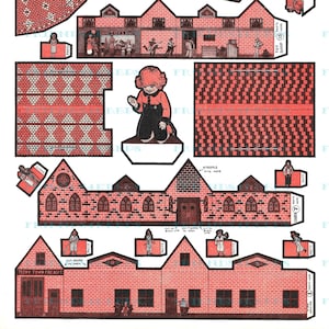 More TEENY TOWN Vintage Printable Paper Doll Village Digital Download 2 jpgs 300 and 600 dpi McCall&#39;s Magazine, 1921