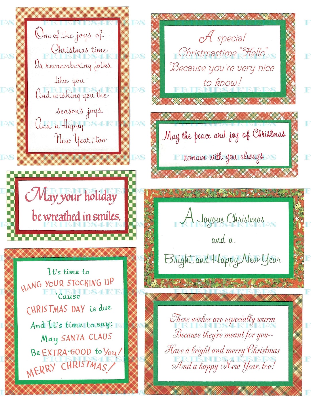40-printable-christmas-greetings-verses-from-vintage-xmas-cards-for-card-making-other-paper-crafts6-pages-in-1-pdf-file-300-dpi-etsy