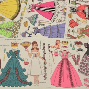Ausdruckbare ROSEN PRINZESSIN #5 Sofort Download Digitale Märchen Papierpuppen von Alina Kolluri--5 jpg 600 dpi--Print auf 8.5"x 11"Papier