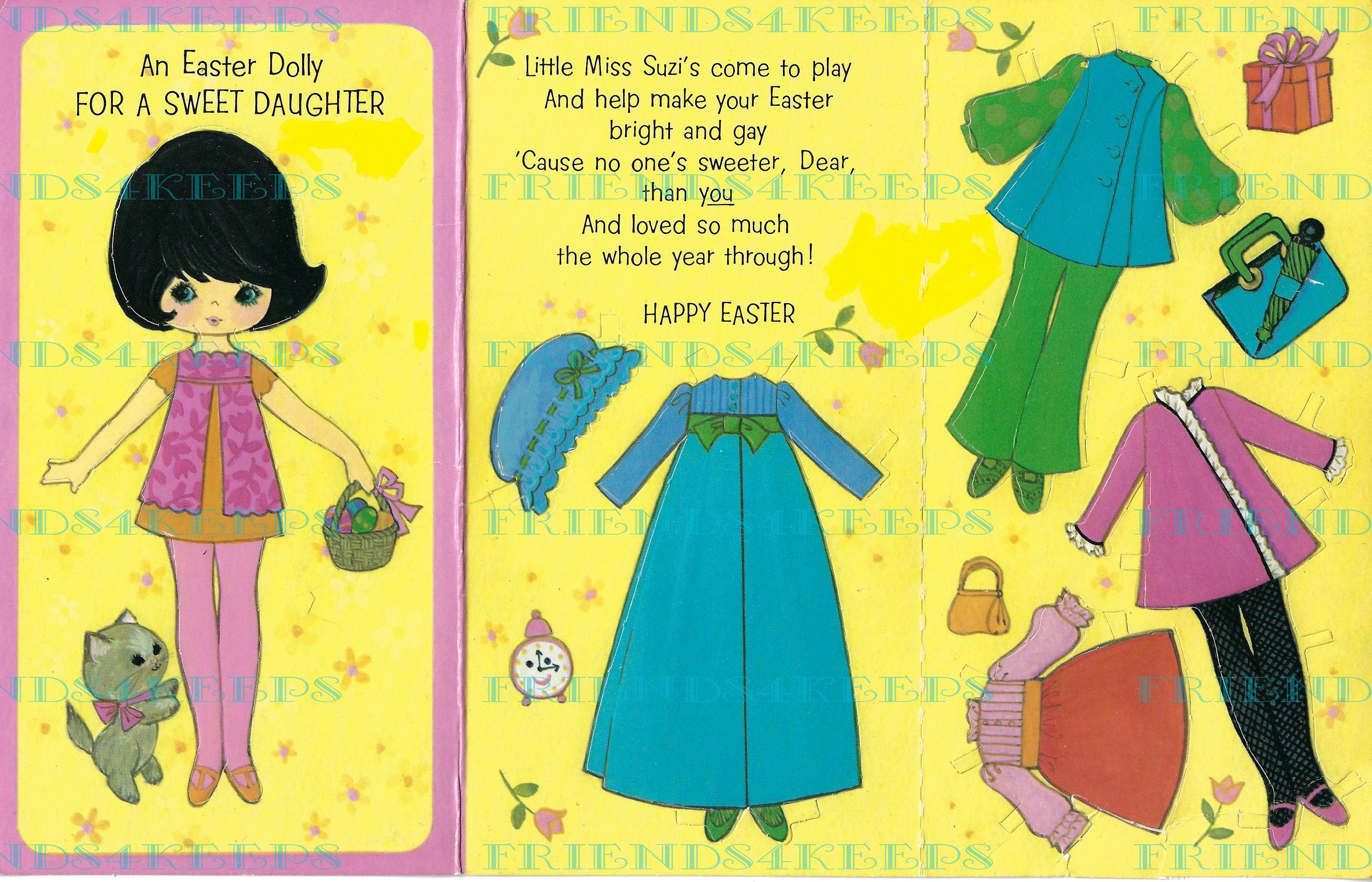 Miss Missy Paper Dolls: Happy Easter Paper doll