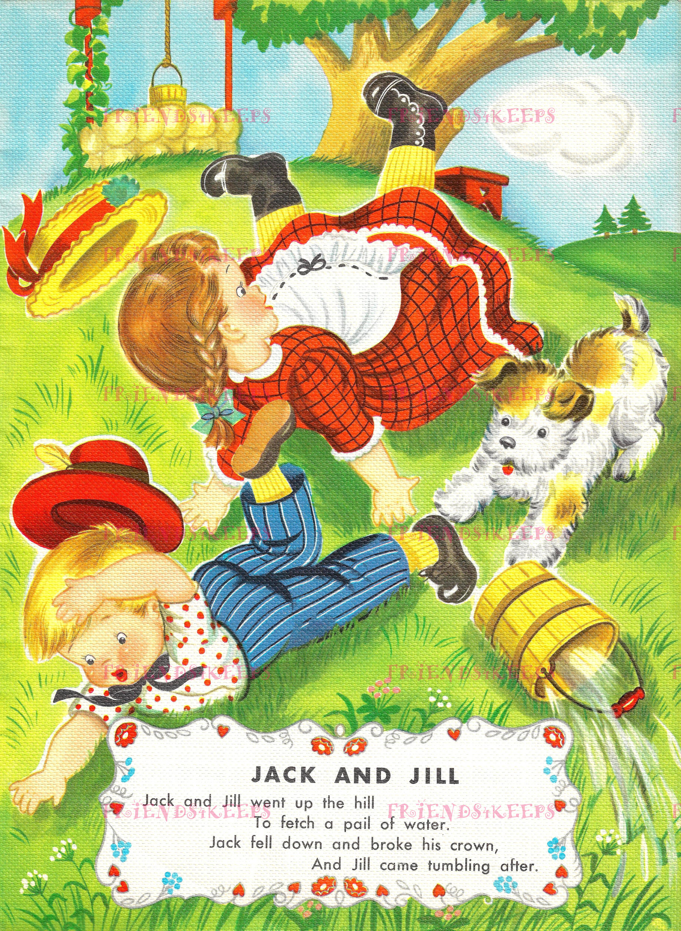 Jack And Jill Went Up The Hill Clipart