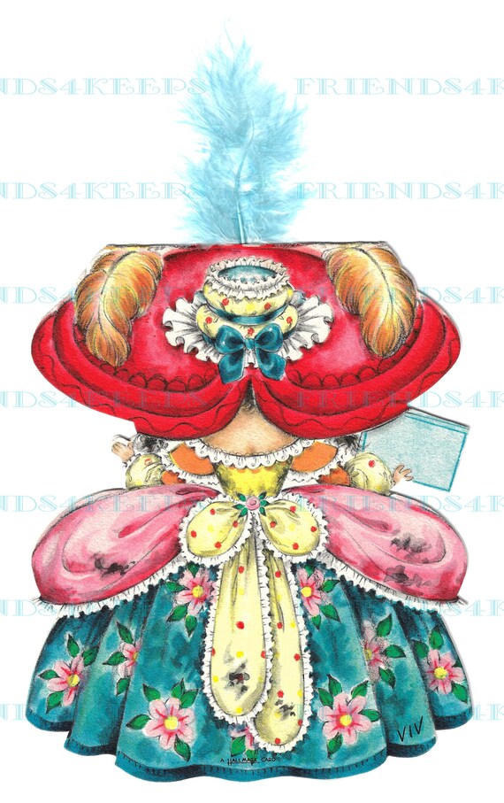 POLLY FLINDERS Vintage Mother Goose Nursery Rhyme Front-N-Back.