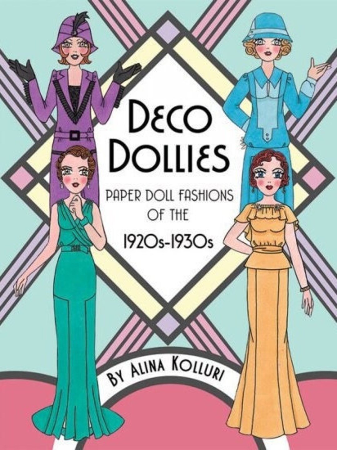 New READY TO SHIP deco Dollies Art Deco Paper Doll Cutout Book by
