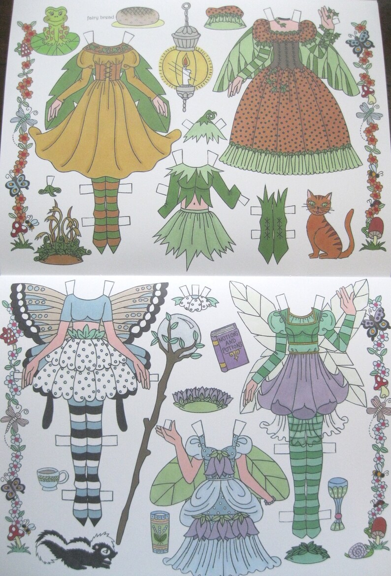 NEW ENCHANTED Paper Dolls from the Land of Fairie by Alina Etsy
