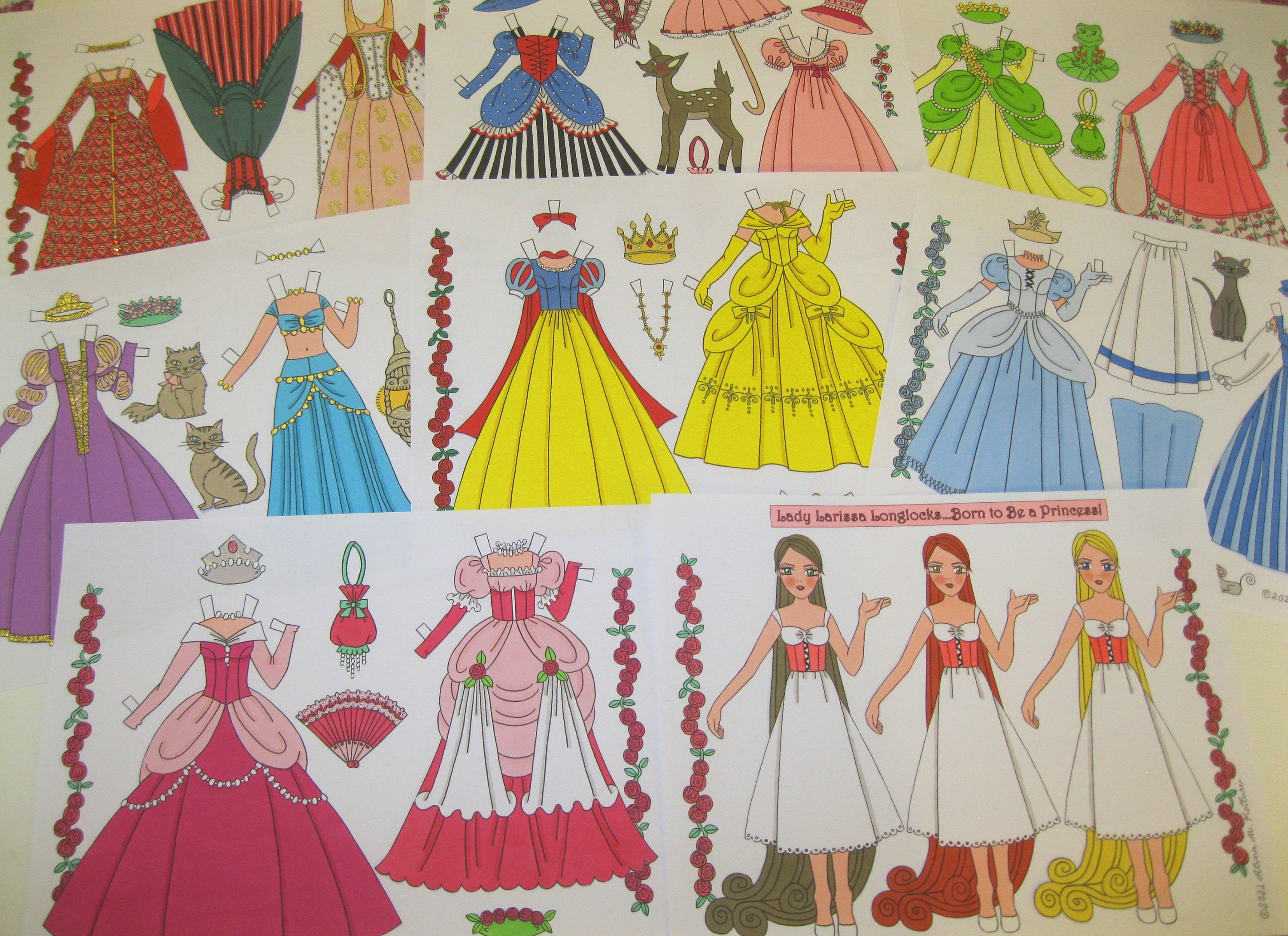Princess Barbie Paper Dolls Printable Paper Doll Princess New