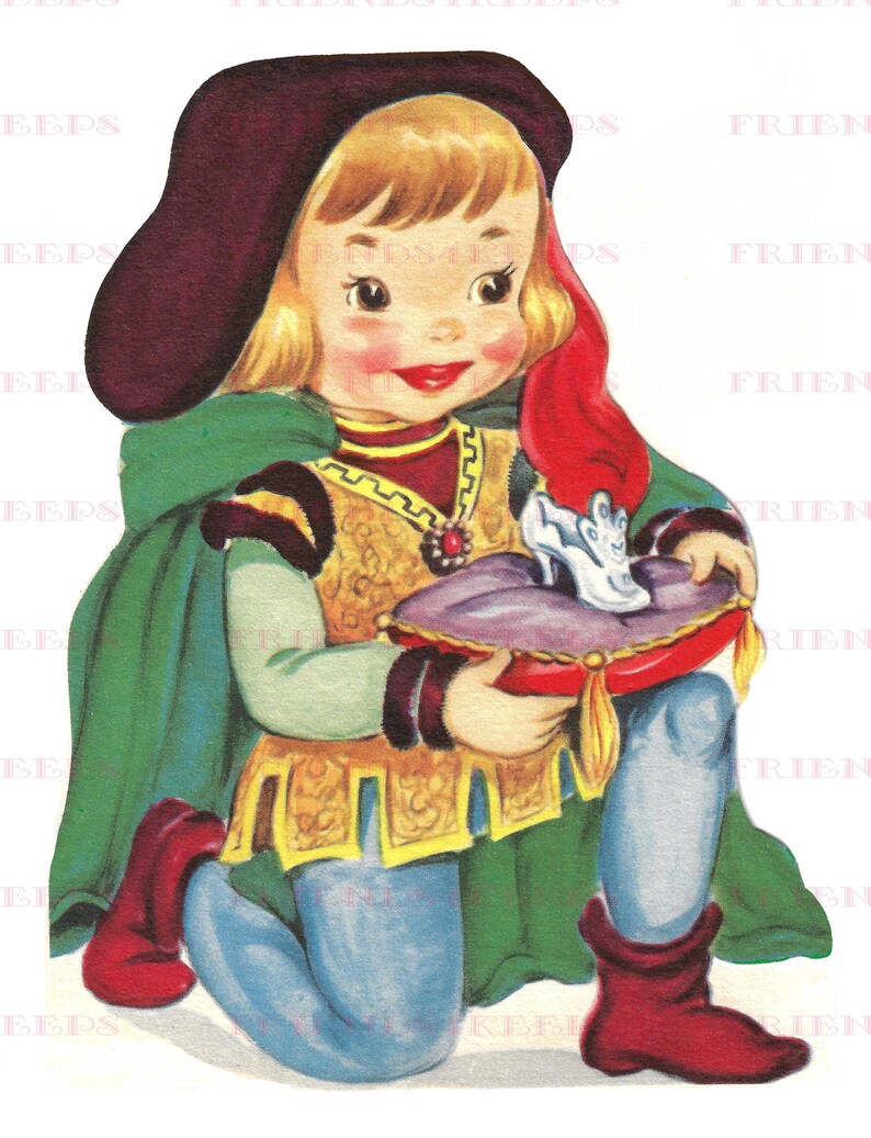 Vintage PRINCE CHARMING With Cinderella's Glass Slipper Etsy
