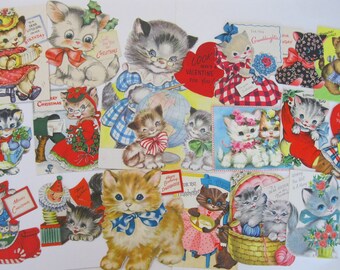 Storie Di Gatti, Foto, Immagini Stampabili, Arte Vintage, Effimeri Classici - Foto 9