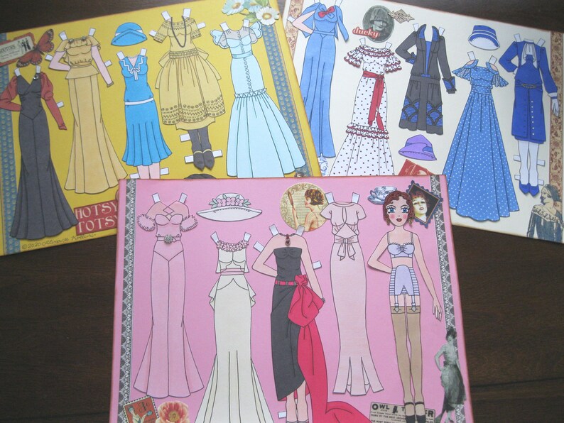 Printable DECO DOLLIES WINNIE 1920s-30s Paper Doll by Artist - Etsy