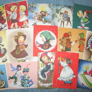 DOWNLOAD INSTANTÂNEO - 16 frentes de cartões de Natal vintage para impressão - 4 arquivos jpg de 600 dpi - para fazer cartões, etiquetas, marcadores, álbuns de recortes e muito mais!