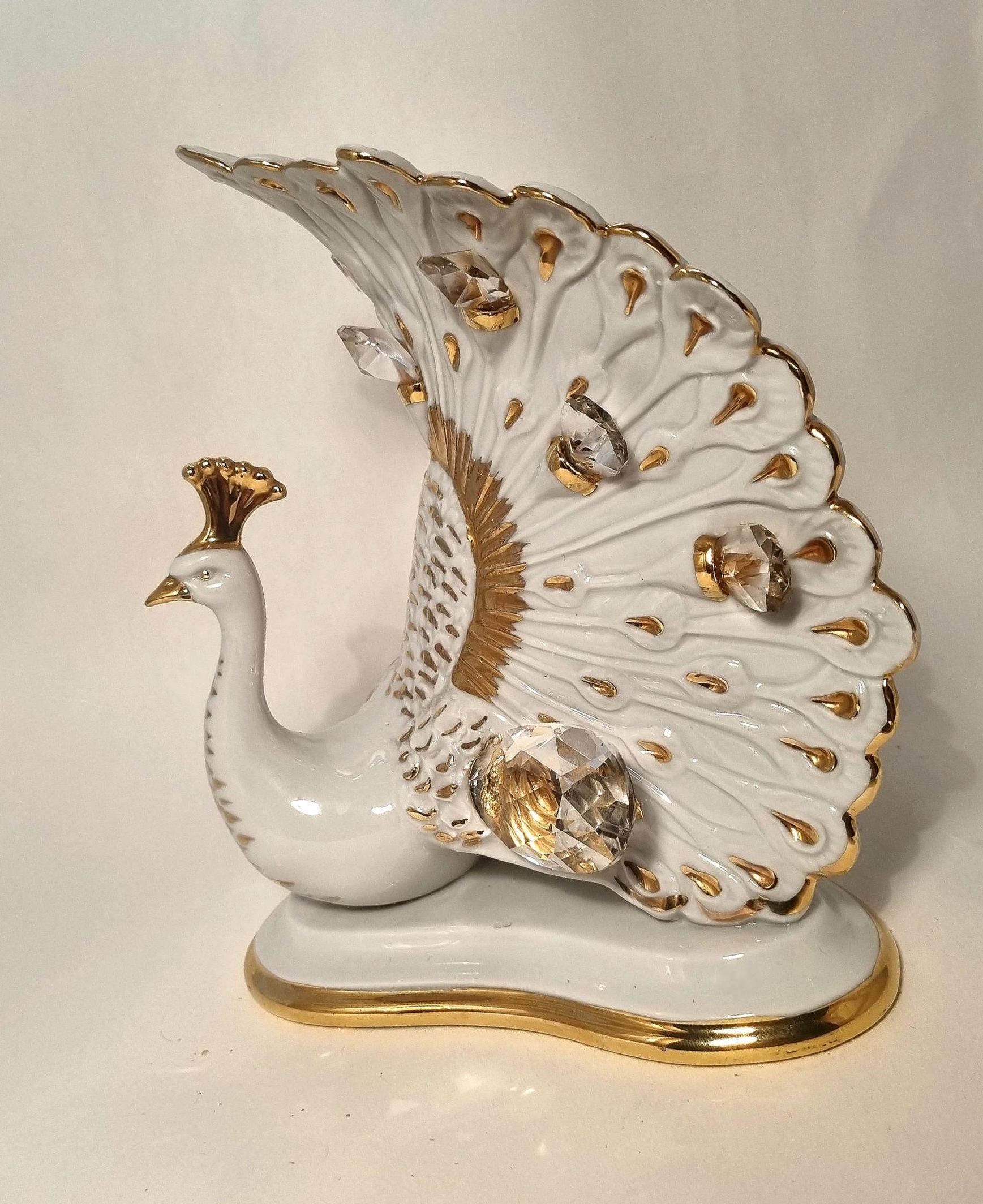Peacock Crystal Figurine Swarovski - Etsy