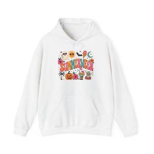Summerween Graphic Hoodie | Pumpa, Spöke, Sol Ikoner