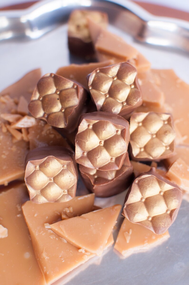 Toffee Truffles Milk Chocolate Covered Etsy
