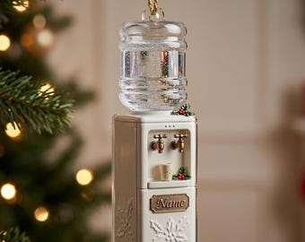 Personalized Water Dispenser 2D Flat Acrylic Ornament – Custom Name Christmas Keepsake Gift
