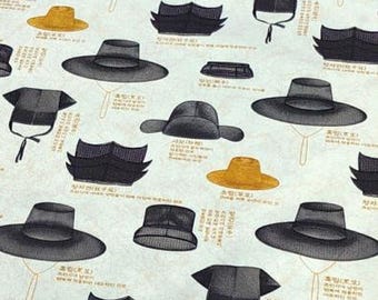 Korean Traditional Hats Fabric, Korean Gat Fabric, Korean Gifts, K-pop, Joseon Dynasty Hats Fabric, Quality Korean Fabric By the Yard