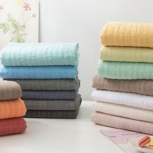 Pigmentgefärbter Slub Baumwolle Rayon Stoff, 57 "Breit, Fester Baumwollstoff, 16 Farben - Hochwertiger koreanischer Stoff-Bulk-Lager